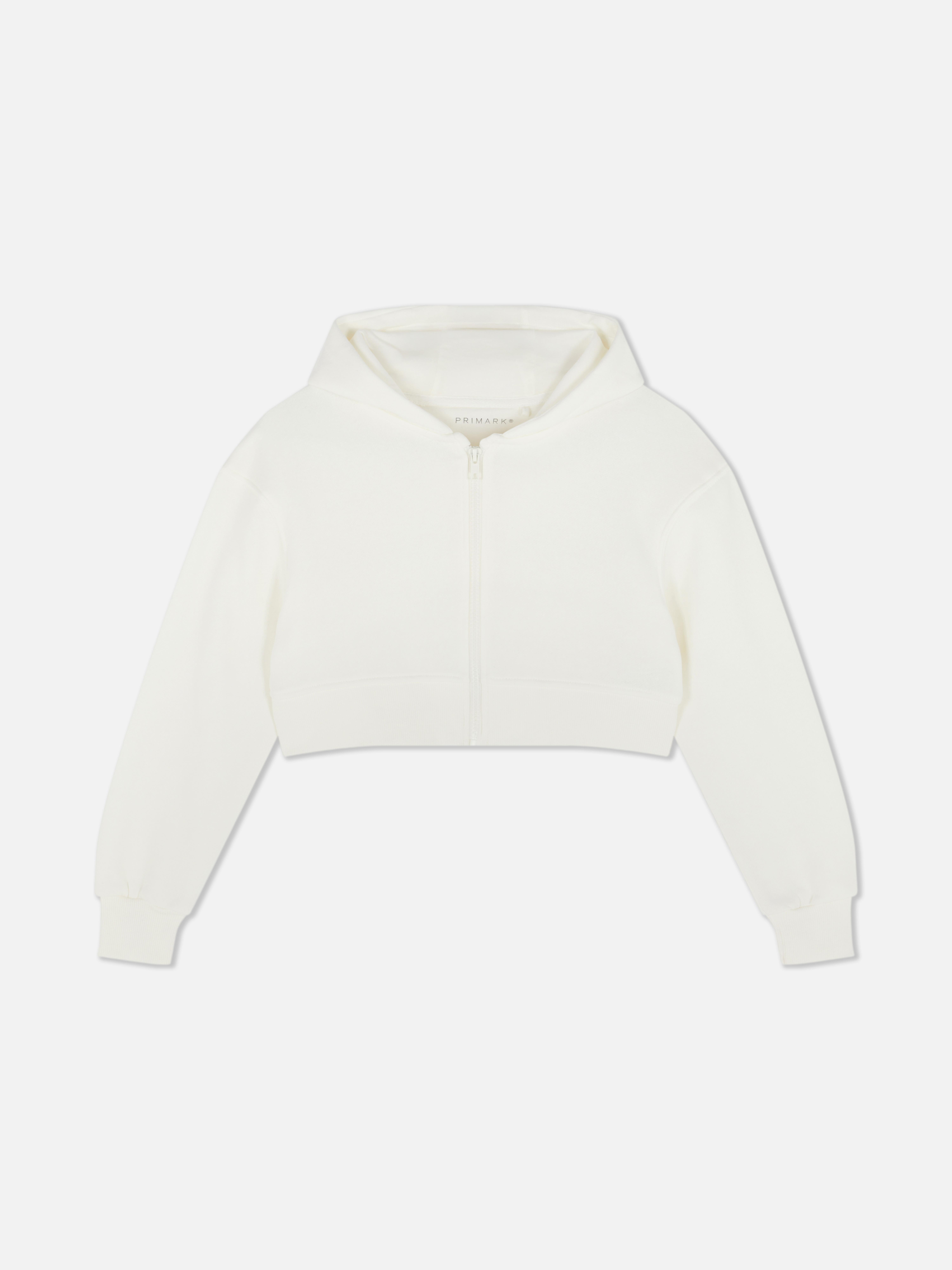 7-15yrs | Cropped Zip-Up Hoodie
