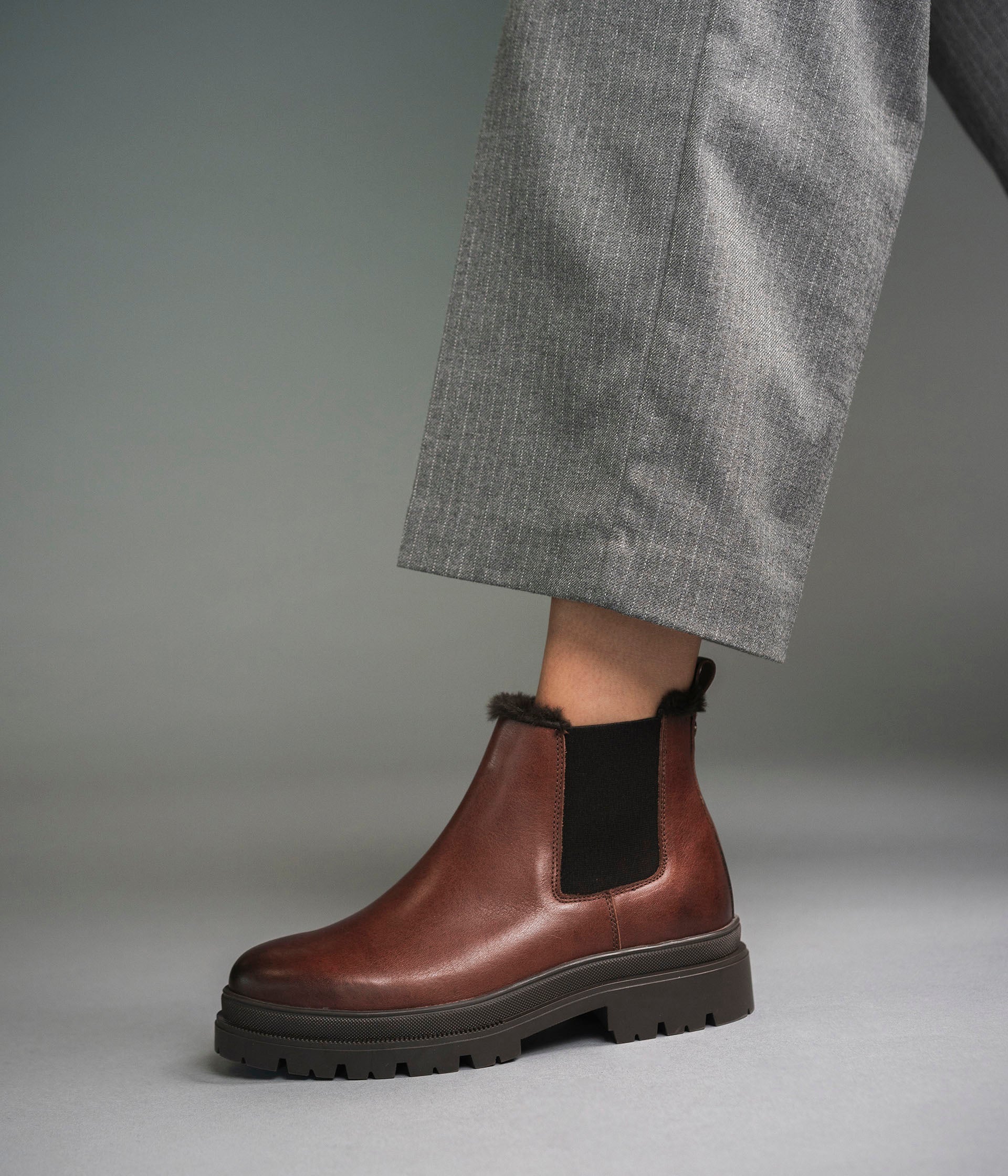 Chelsea boots Sachel cognac