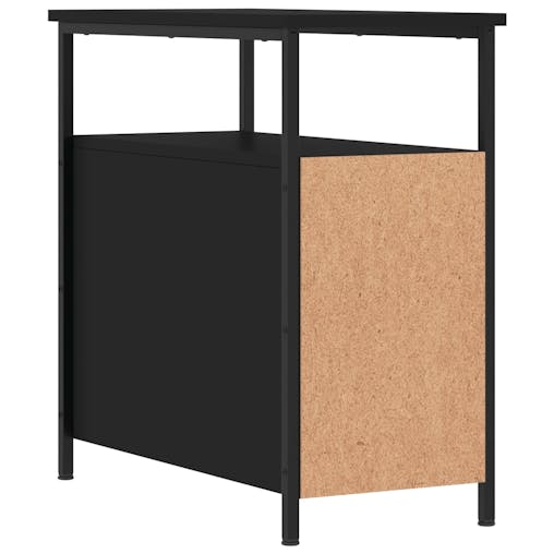 NNEVL Bedside Cabinets 2 pcs Black 30x60x60 cm Engineered Wood