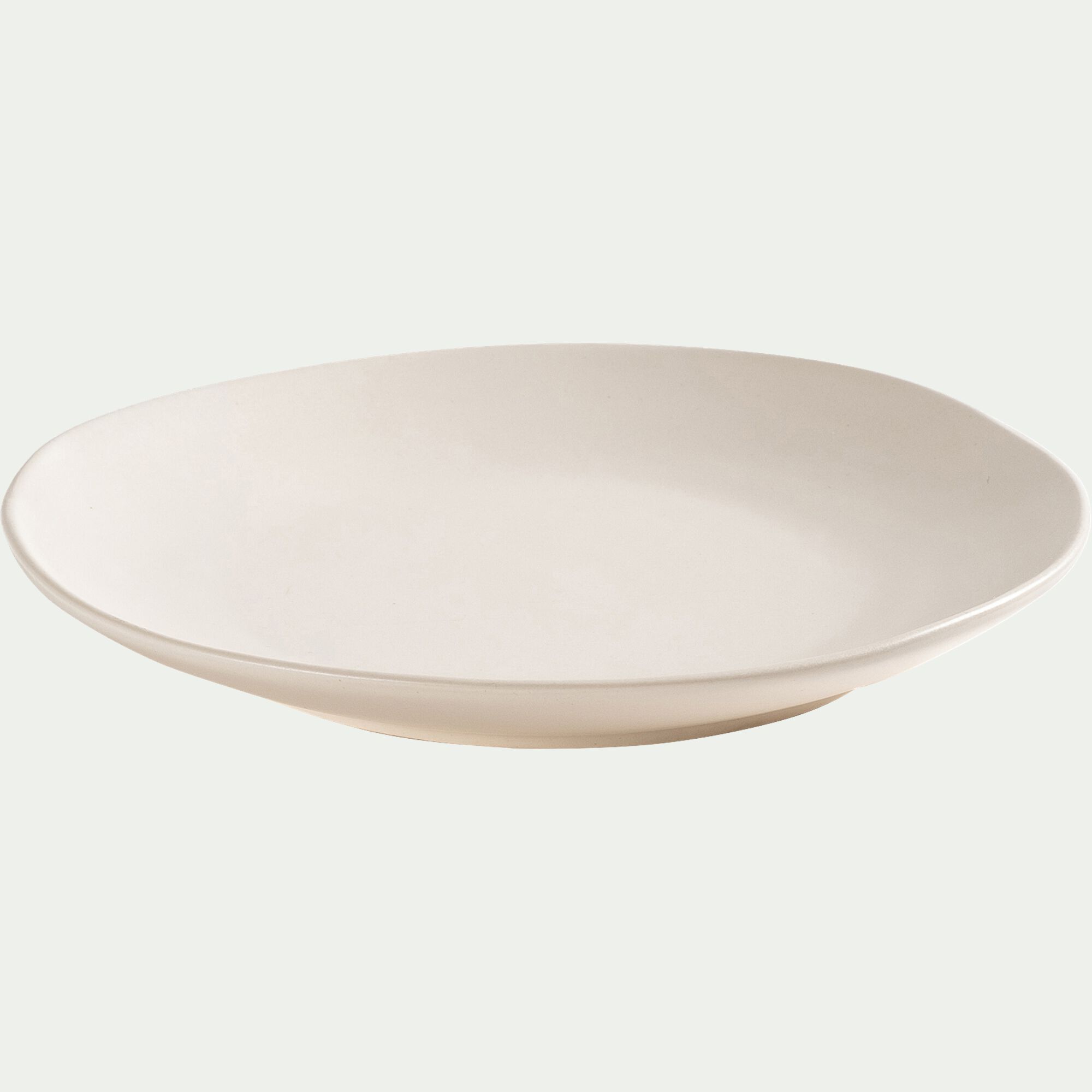 SOUSSE - Assiette à dessert en grès D21cm - blanc ventoux