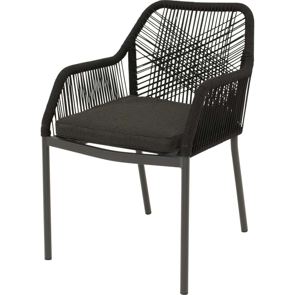 Lesli Living bistrostoel Akita - zwart - 56x62x81cm