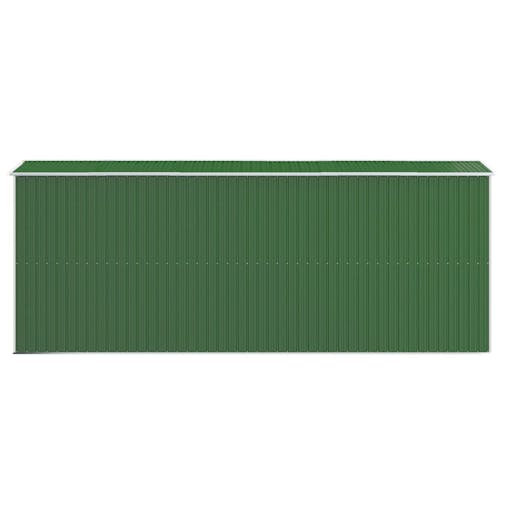 NNEVL Garden Shed Green 192x523x223 cm Galvanised Steel