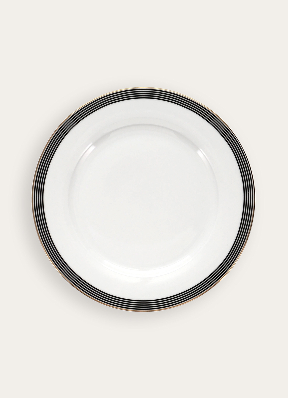 ASSIETTE PLATE EN PORCELAINE SONGE NOIR