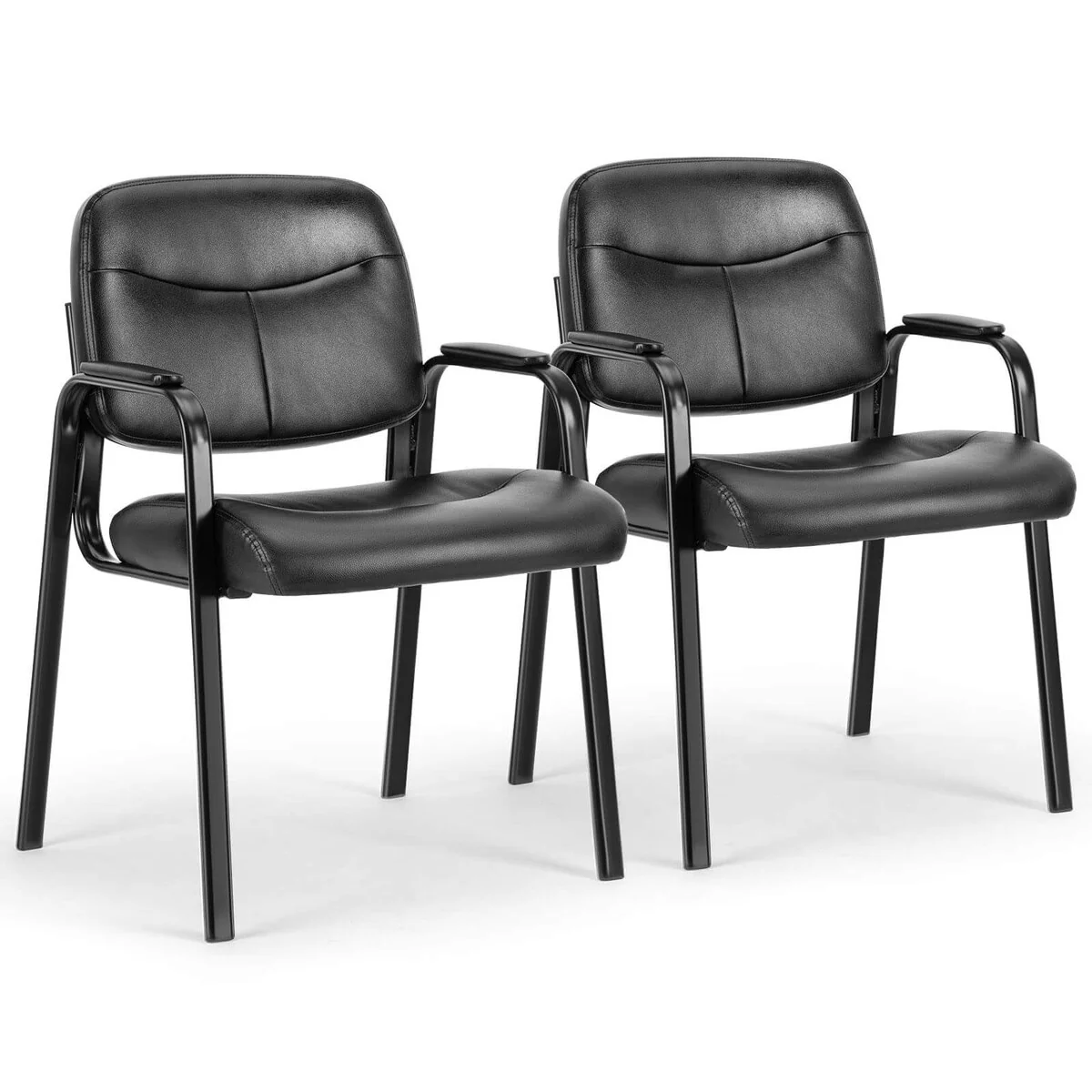 PU Leather Conference Room Chairs with Padded Arms