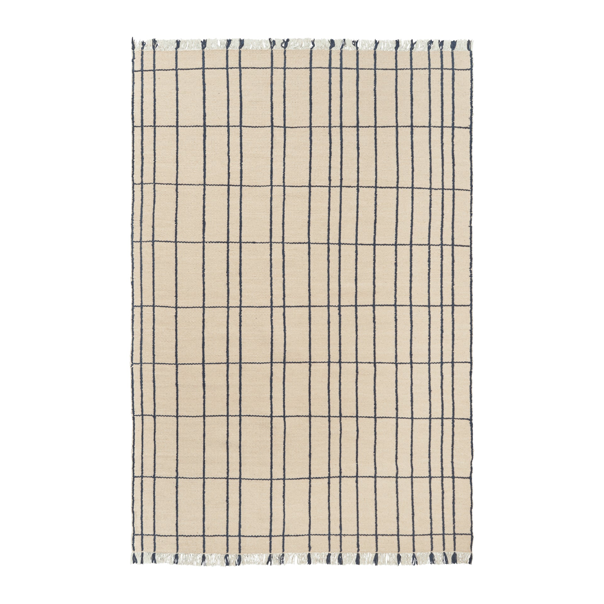 Ferm Living Sen Vloerkleed 200 x 300 - Parchment / Indigo