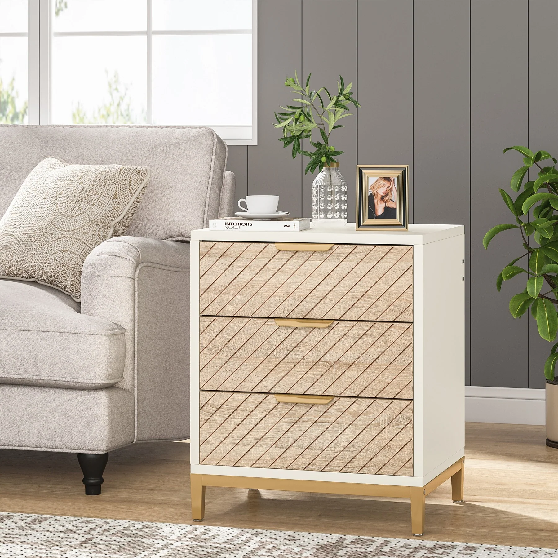 3-Drawer Nightstands for Bedrooms
