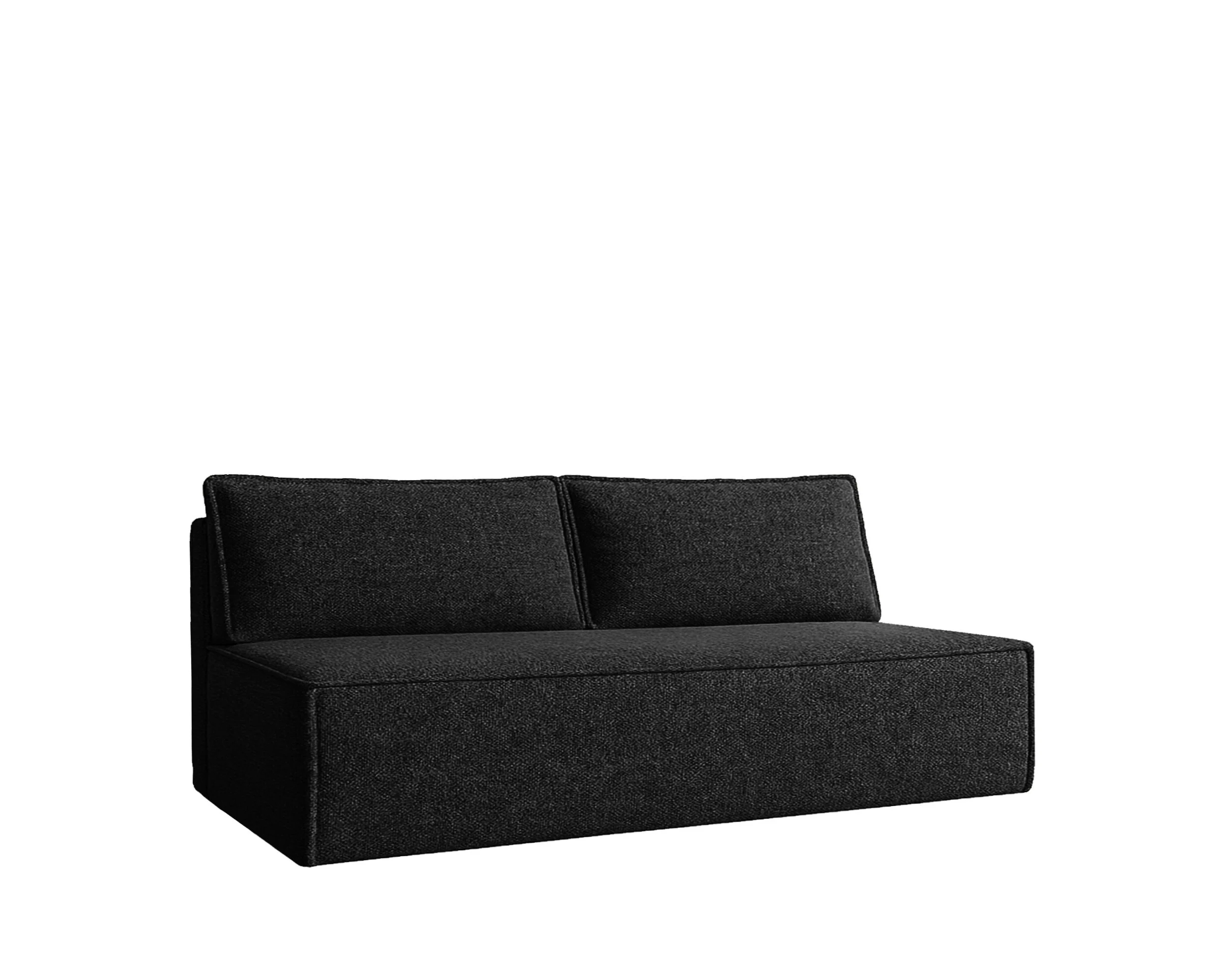 Sofa DUO z funkcją spania i przechowywania tkanina Verita Czarny