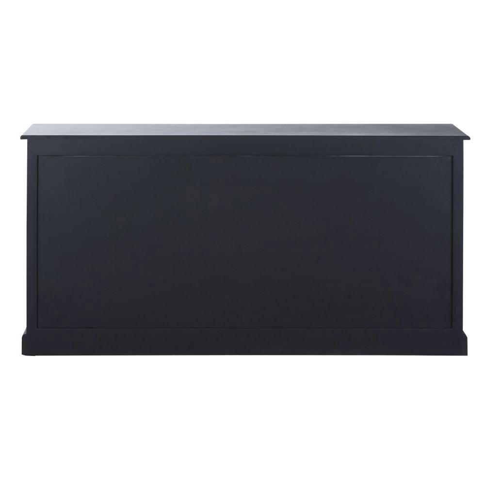 Clarence - Buffet vitré en manguier noir