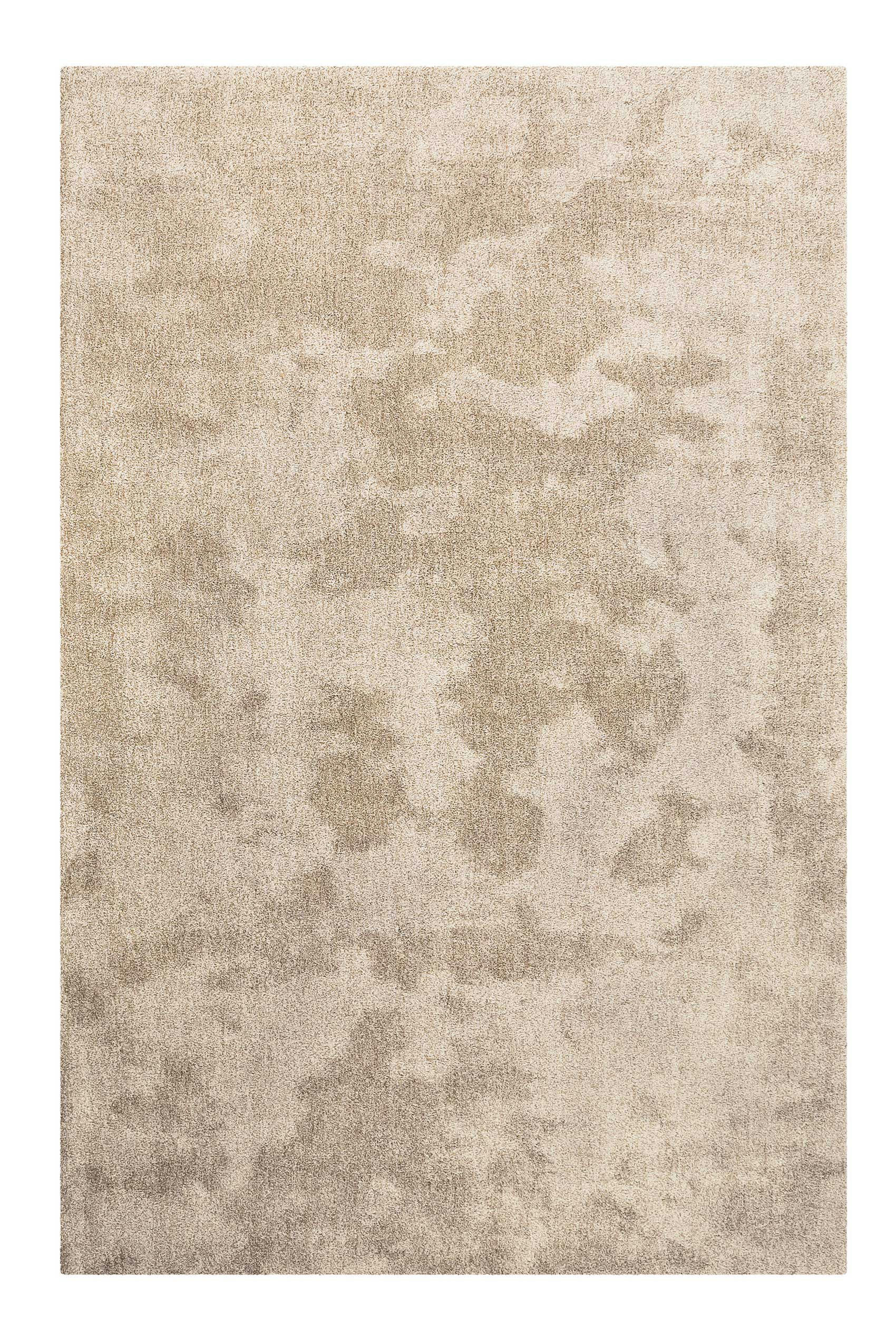 SIENNA - Tapis en microfibre doux et dense beige sable  160x230