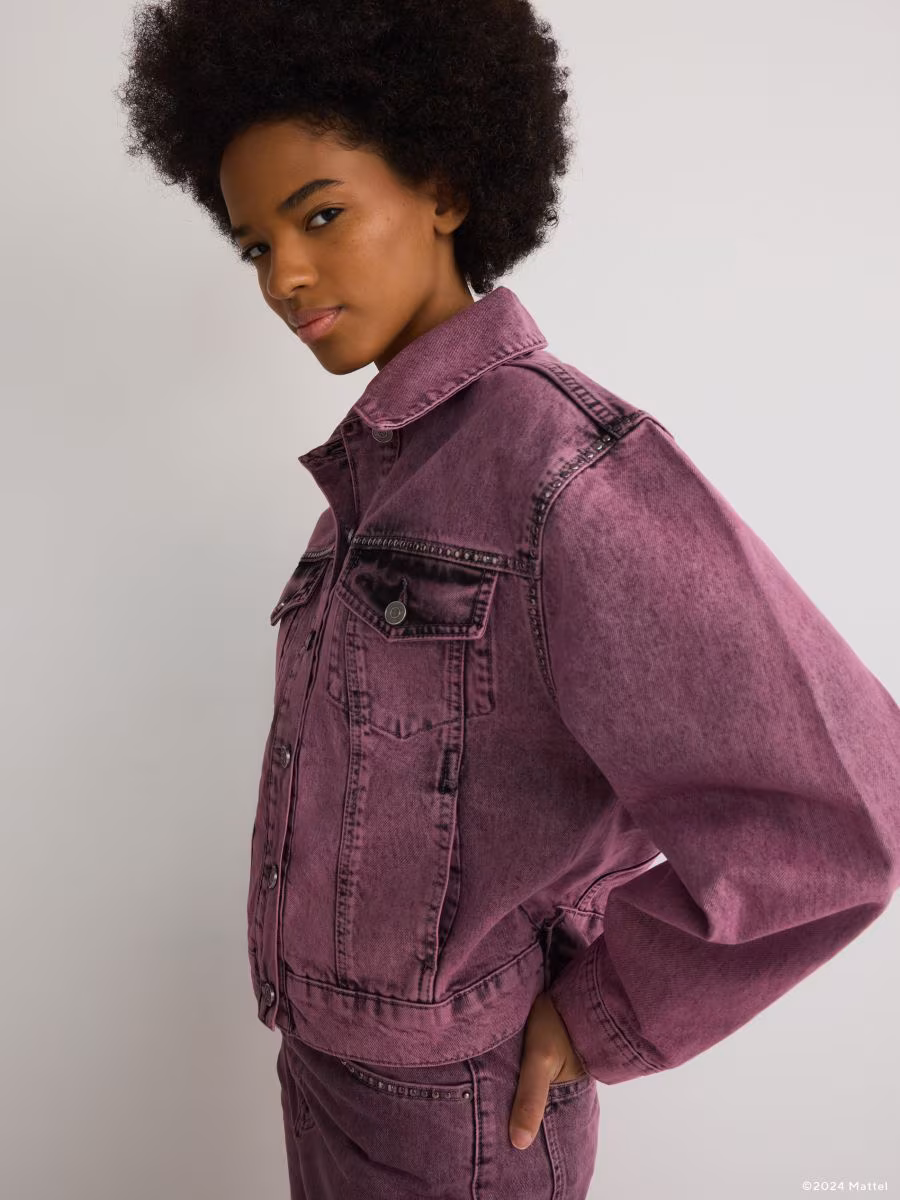 Barbie Denim Jacket With Wash Effect