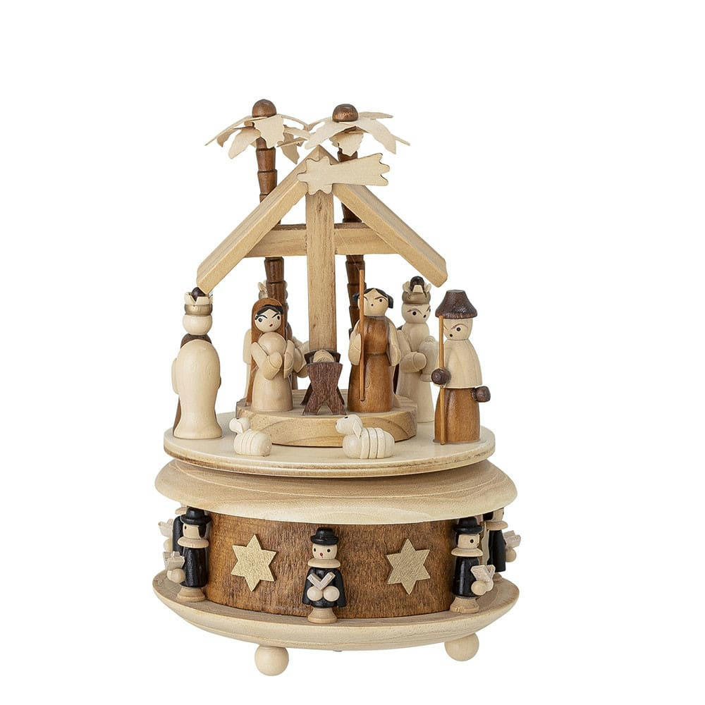 RAVN - Boîte à musique en pin marron D12.5cm