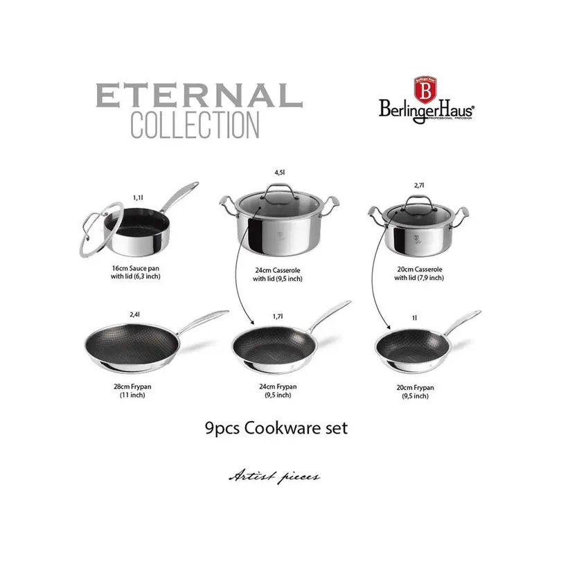 Kochtopf 9-teilig Eternal Collection