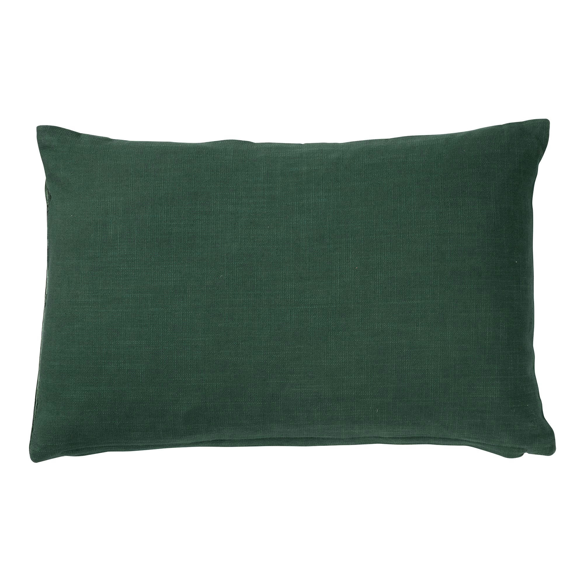 - Coussin vert en velours 40x60 cm avec motif rayé
