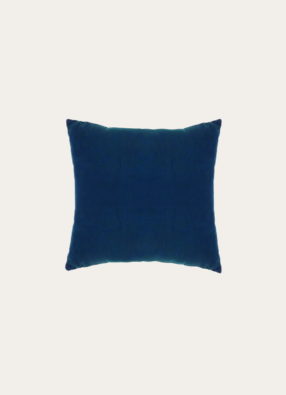 HOUSSE DE COUSSIN EN VELOURS AVEC DOS CHAMBRAY OCRE