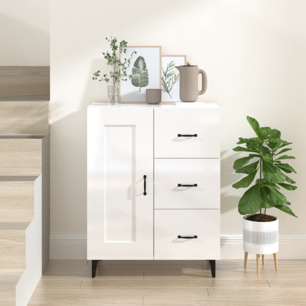 Szafka Biała Połysk 69.5x34x90 cm do Salonu Pokoju Sypialni