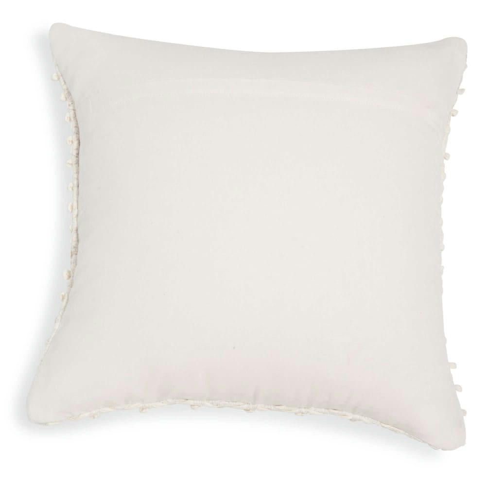 Almeria - Coussin en coton ivoire 45x45