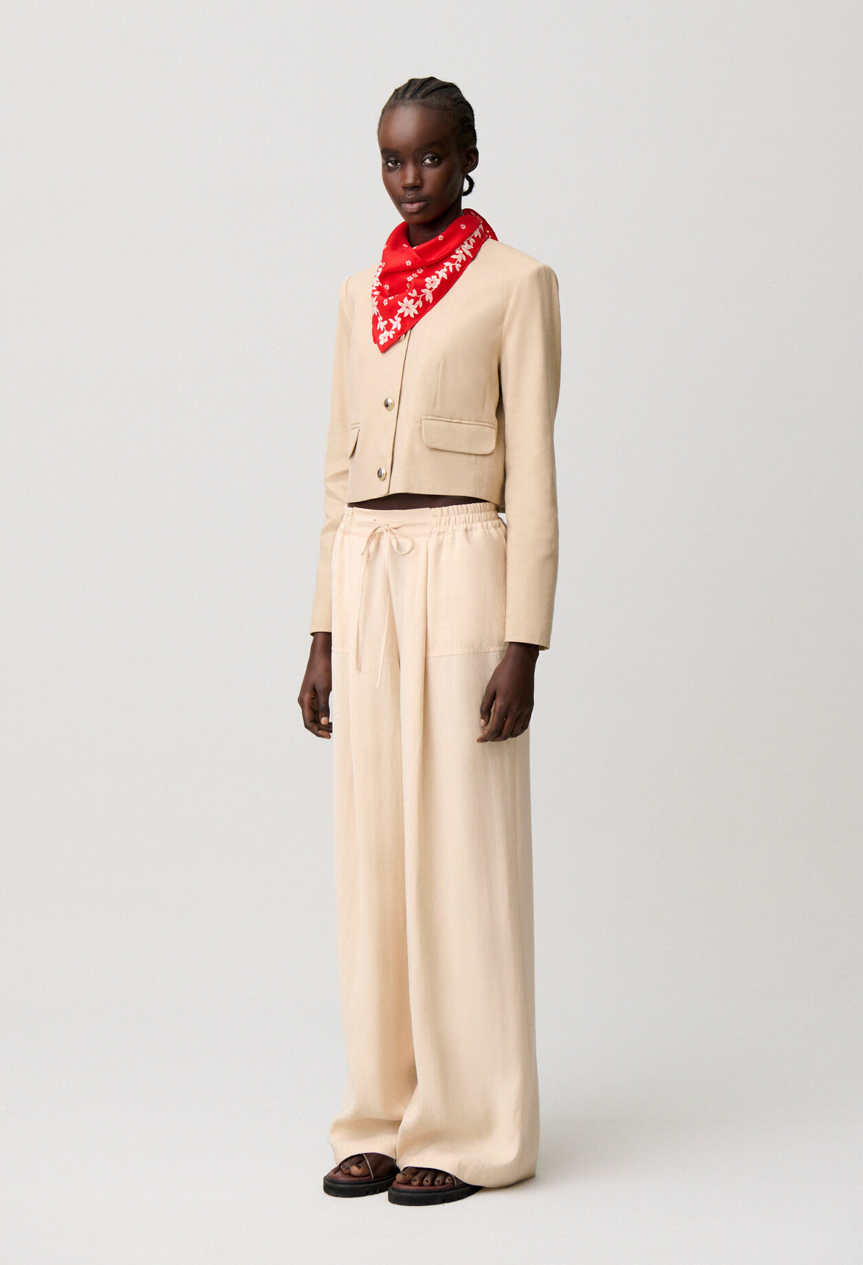Pantalon tailleur droit