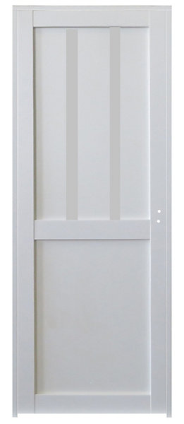 Bloc Porte Atelier 2 Panneaux Blanc H204 X L83 Cm Côte Tableau P.gauche Gd Menuiseries