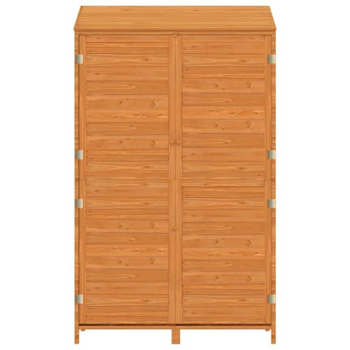 NNEVL Garden Shed Brown 102x52x174.5 cm Solid Wood Fir