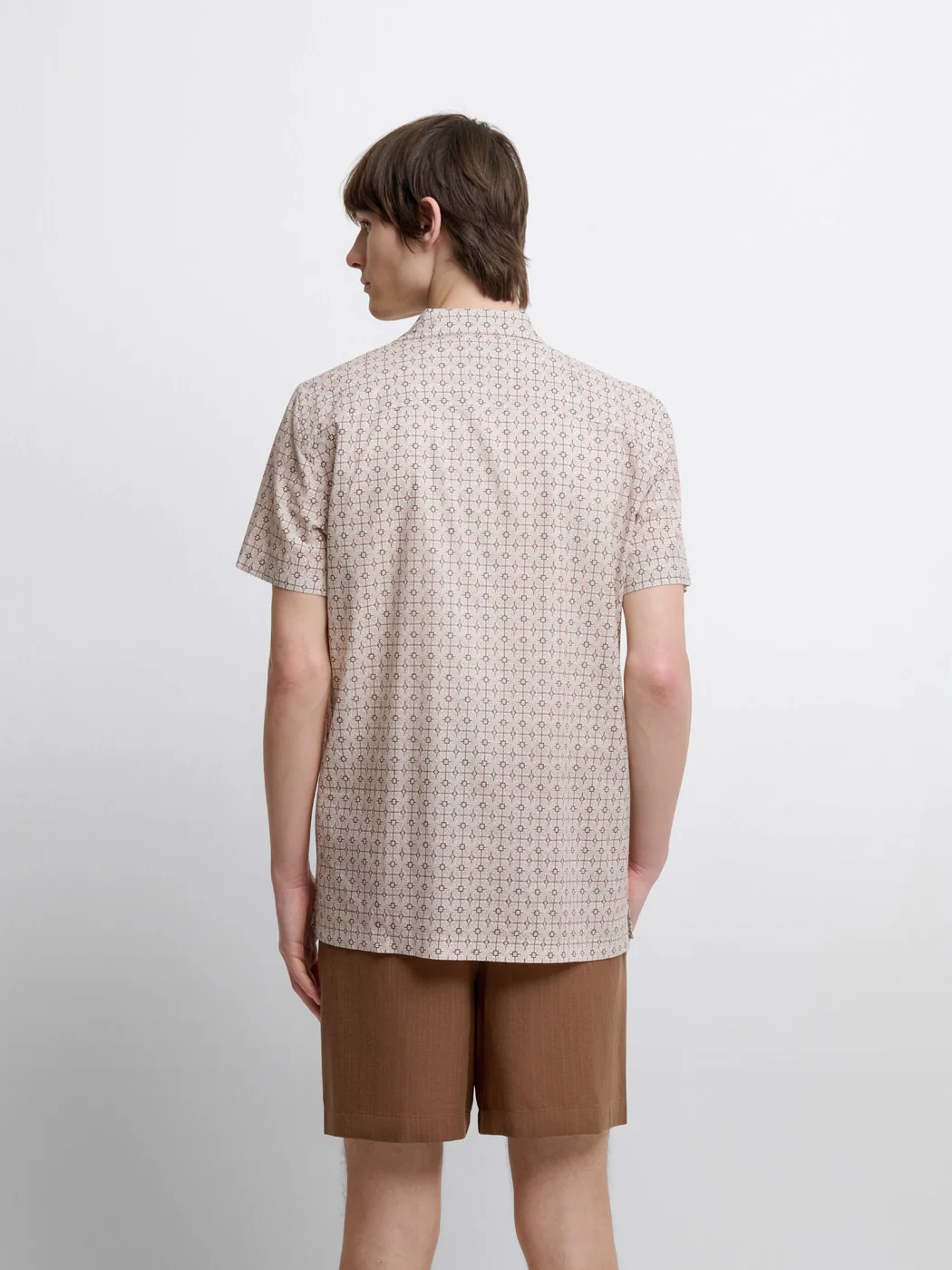 Chemise manches courtes regular à motif