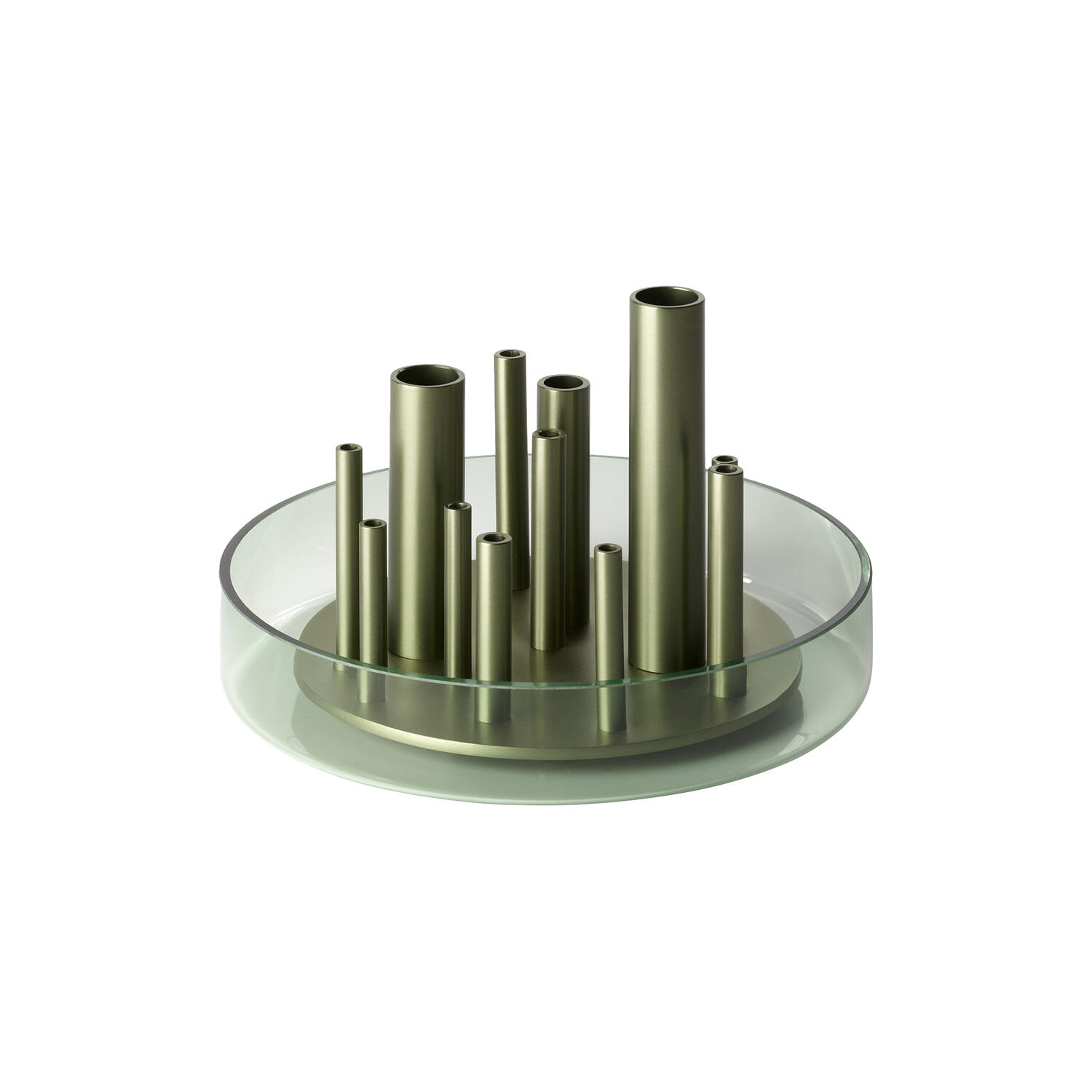 Ikeru&trade; vase low, forest green
