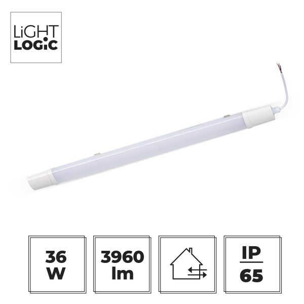 Oprawa liniowa LED LL OFLIS 36W-NW-W 66341 LightLogic IP65 hermetyczna 1