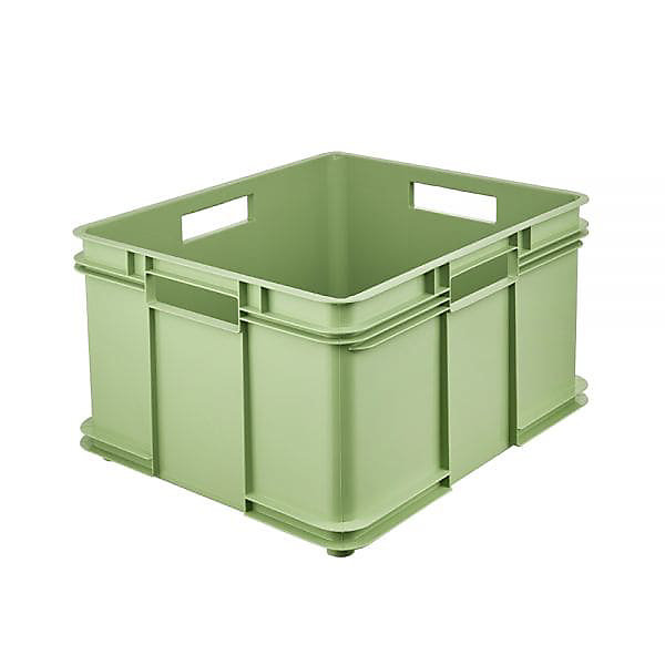 Grande Caisse empilable en plastique recyclé 54 litres - Vert