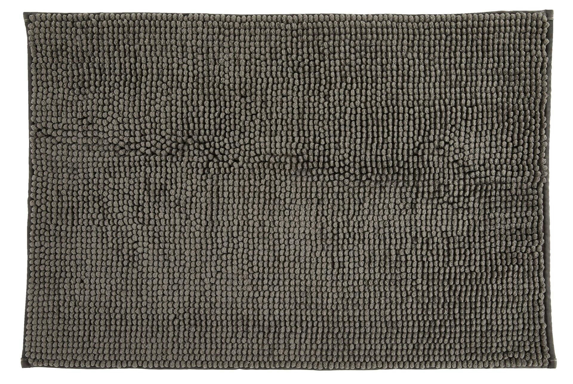 Dark Grey Chenille Bath Mat, 20-in x 30-in