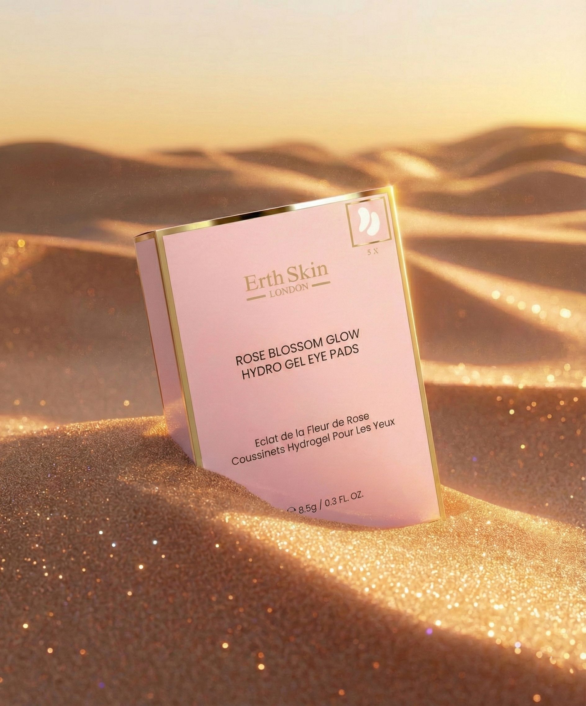 Erth Skin London Erth Skin London- Rose Blossom Glow Hydro-Gel Eye Pads 5 X 2