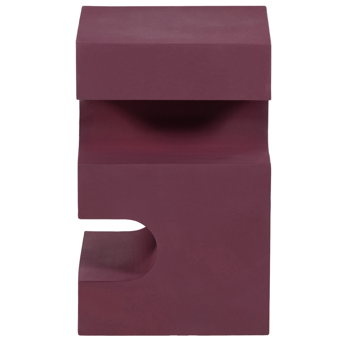 WOOOD bijzettafel Jessa - Metaal - Paars/Bruin - 48x30x30