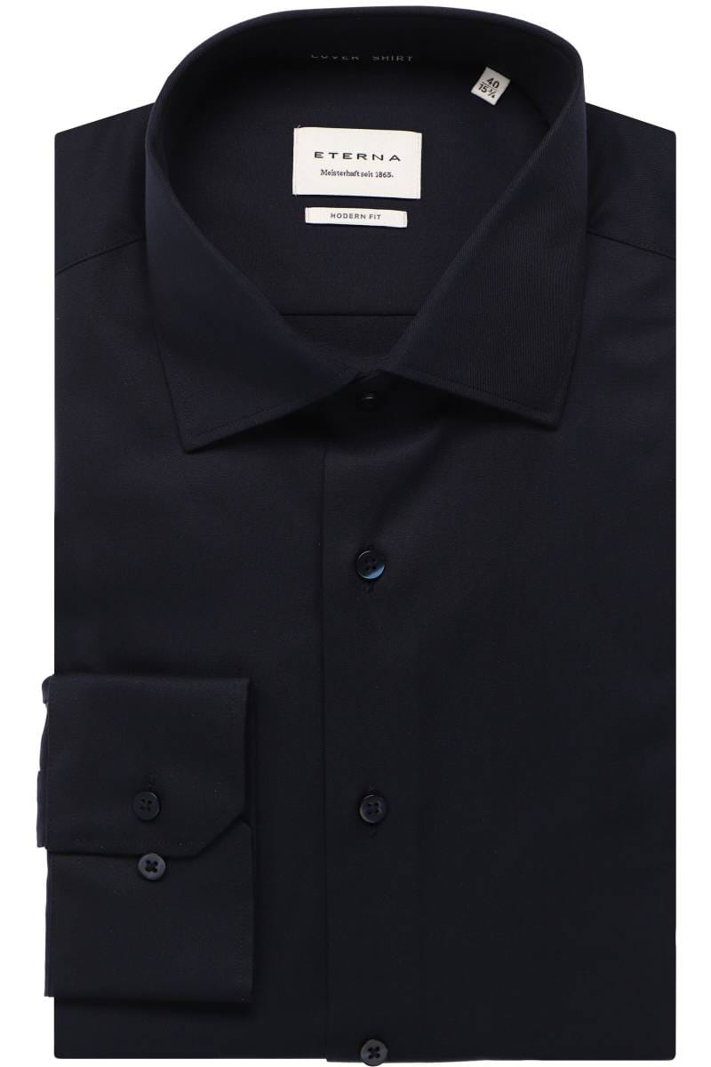 ETERNA Cover Shirt Modern Fit Hemd blau, Einfarbig