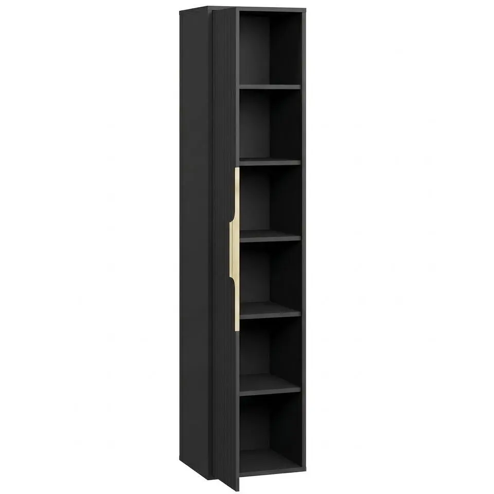 Badplaats Badkamerkast Rimini 38 x 33 x 170 cm - mat zwart