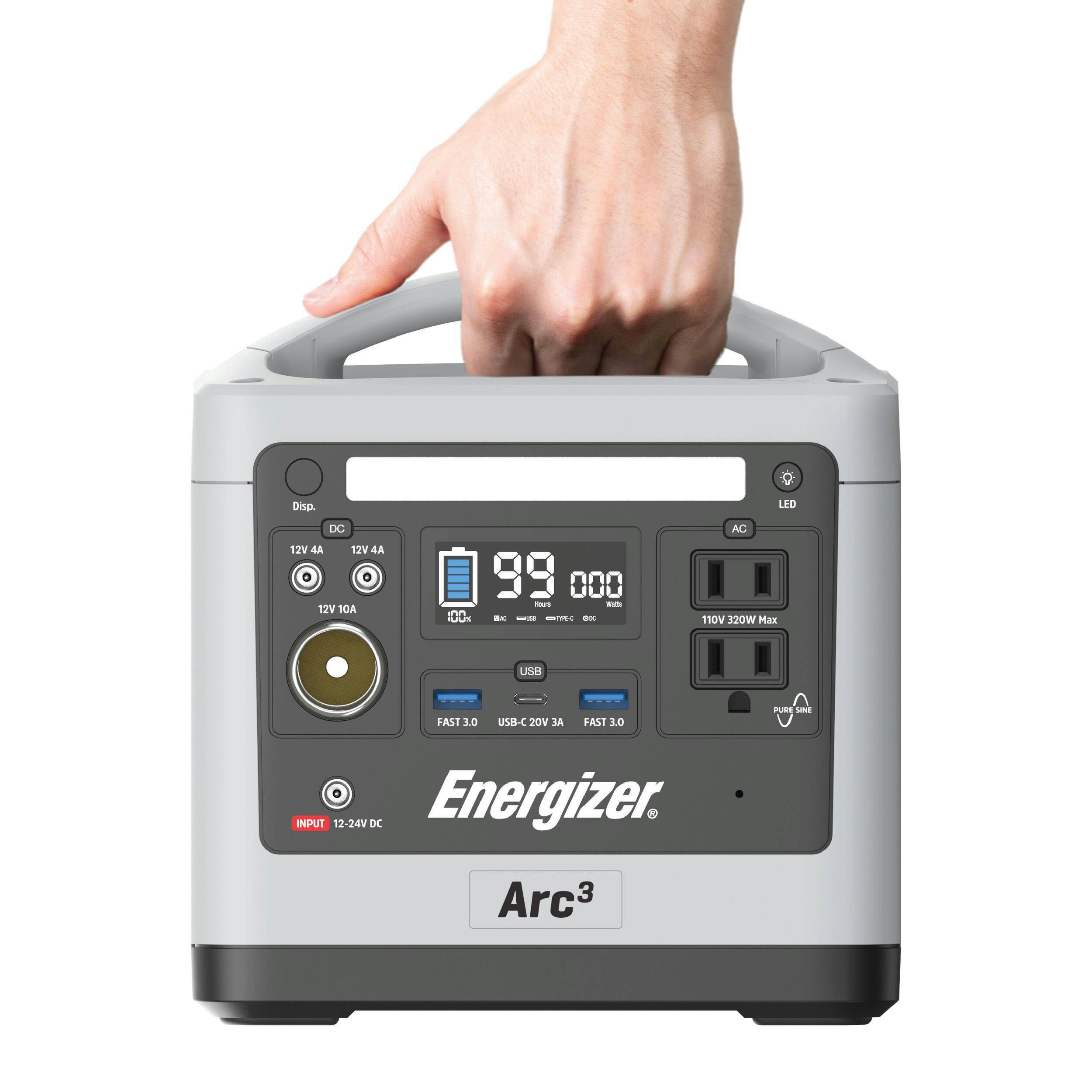 Energizer Arc 3 12V 300Wh Lithium-ion Portable Power Station