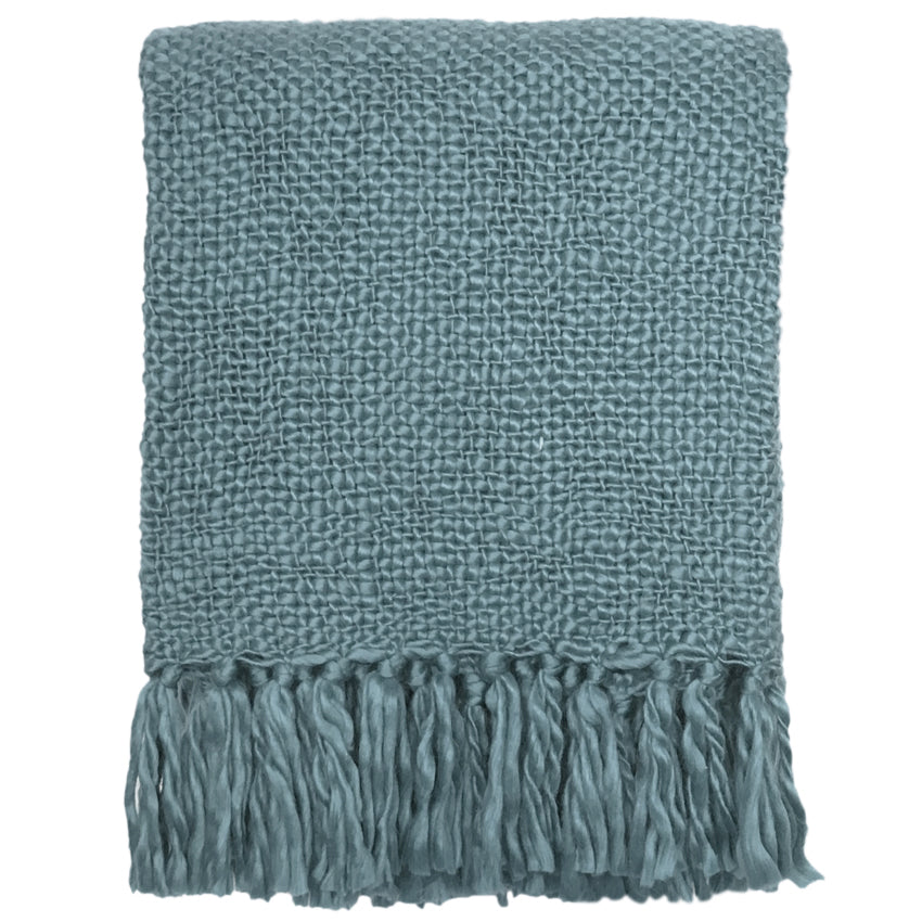 Malagoon Solid Plaid 125 x 150 cm - Lead Blue