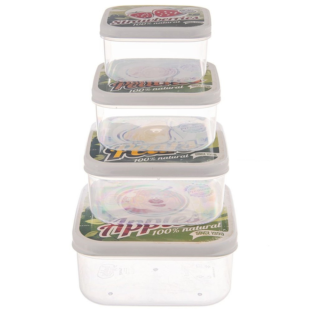 Pojemniki na żywność lunchbox 4 szt.