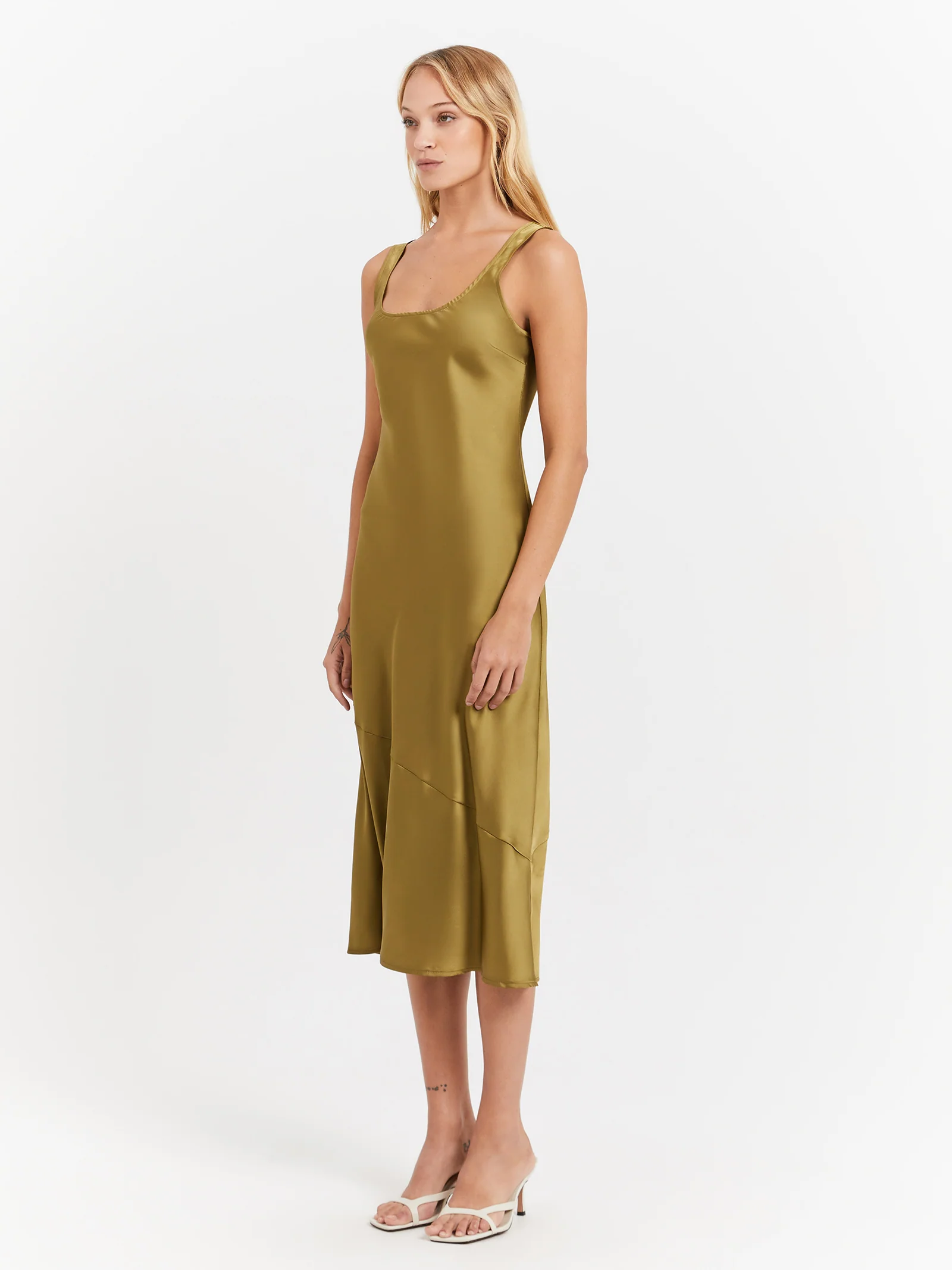 Coral Midi Dress