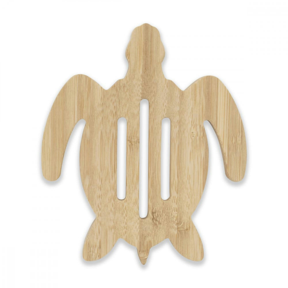 - Porte-savon tortue bambou naturel