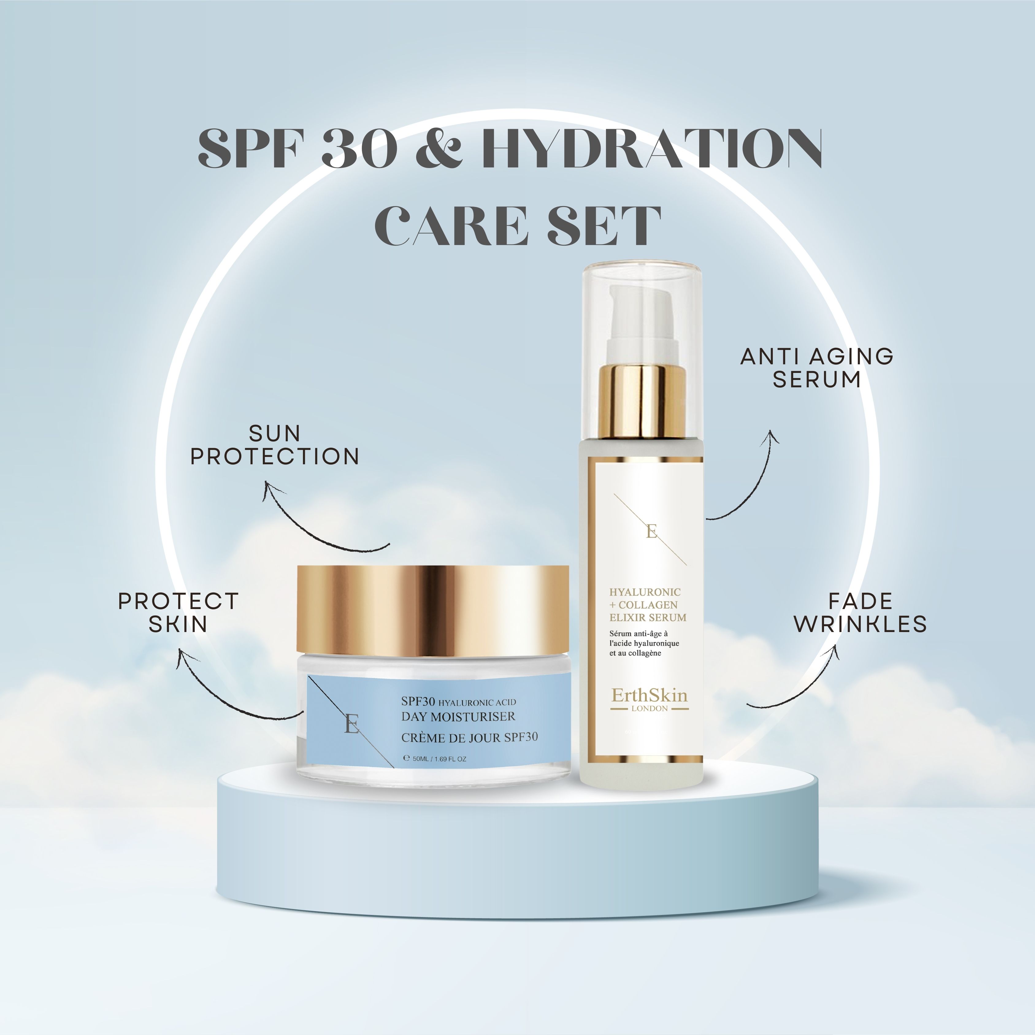 Erth Skin London Plump & Protect Day Kit
