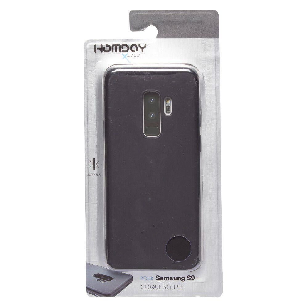 Coque souple noire pour Samsung Galaxy S9