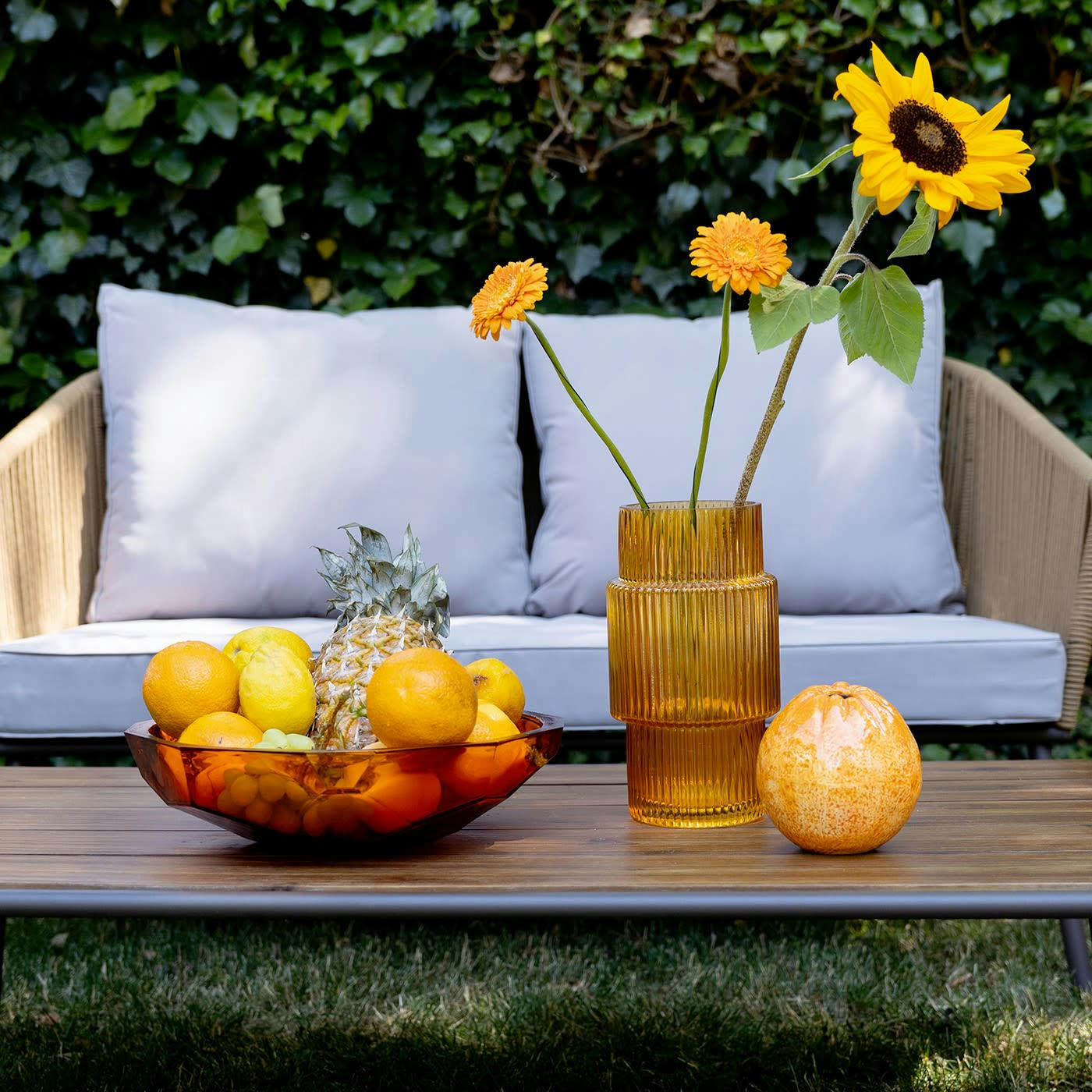 BELLA ITALIA - Vase Bella Italia jaune 26cm Kare Design