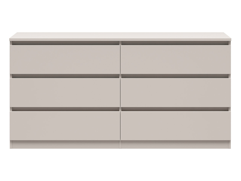 Komoda Tetrix 150 cm z 6 szufladami kaszmir