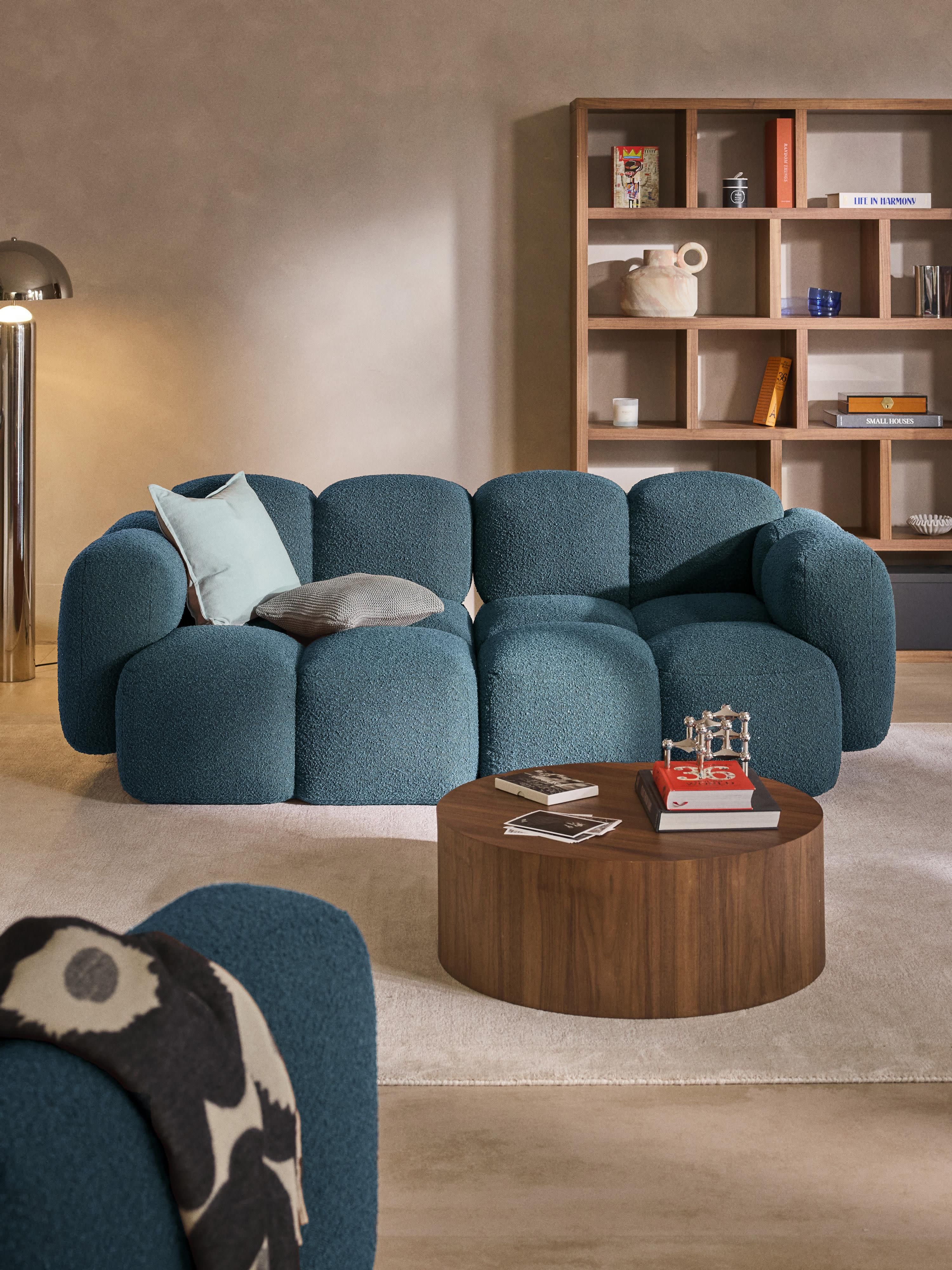 Modulares Sofa Tayla (3-Sitzer) aus Bouclé