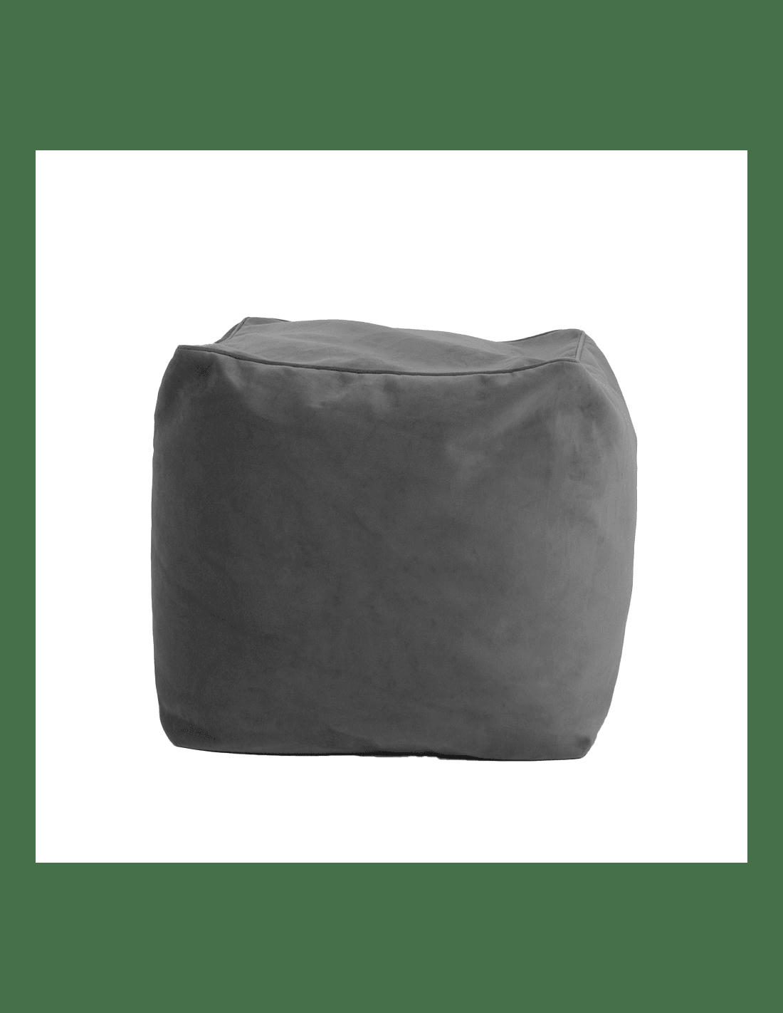 JUMBO VELVET - Repose pieds d'intérieur en velours onyx