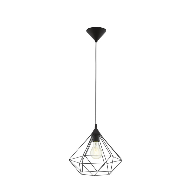 Suspension Tarbes noire Ø 32,5 cm E27 60 W EGLO