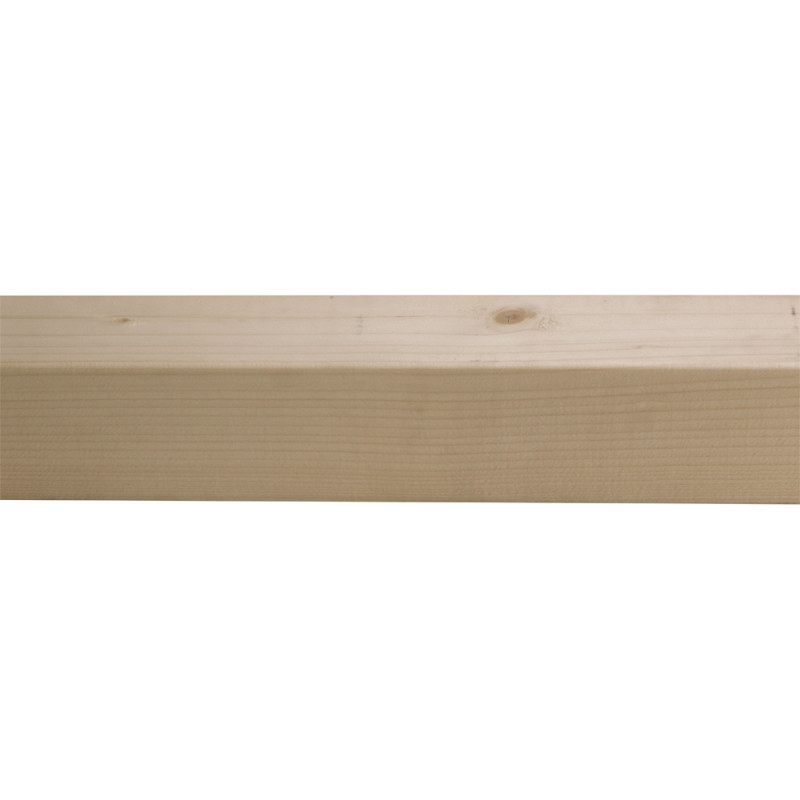 Chevron en sapin raboté 210 x 6,9 x 6,9 cm