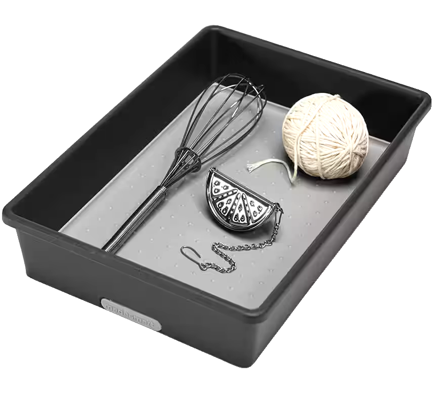 Madesmart Plastic Drawer Organizer Tray/Box For Kitchen/Home Storage, 9.75 x 6.75-in