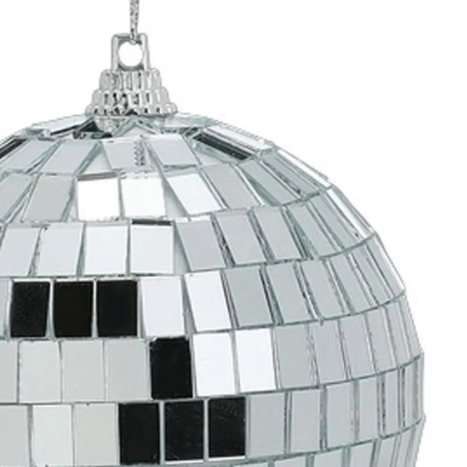 Inge Christmas Decor Disco kerstbal - zilver - D9 cm - discobal