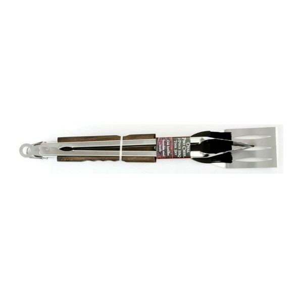 Charcoal Companion Oval Pro Chef Espresso 3-Piece BBQ Tool Set