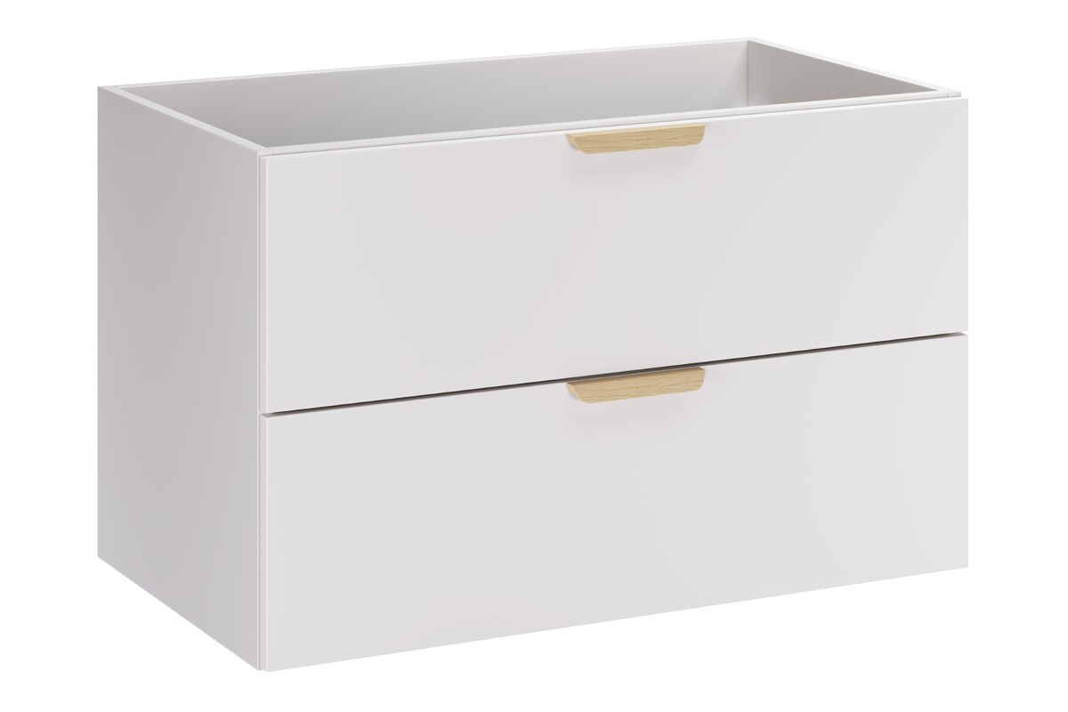 Szafka pod umywalkę 80cm 2 szuflady ASTER WHITE 82-80-46-2S