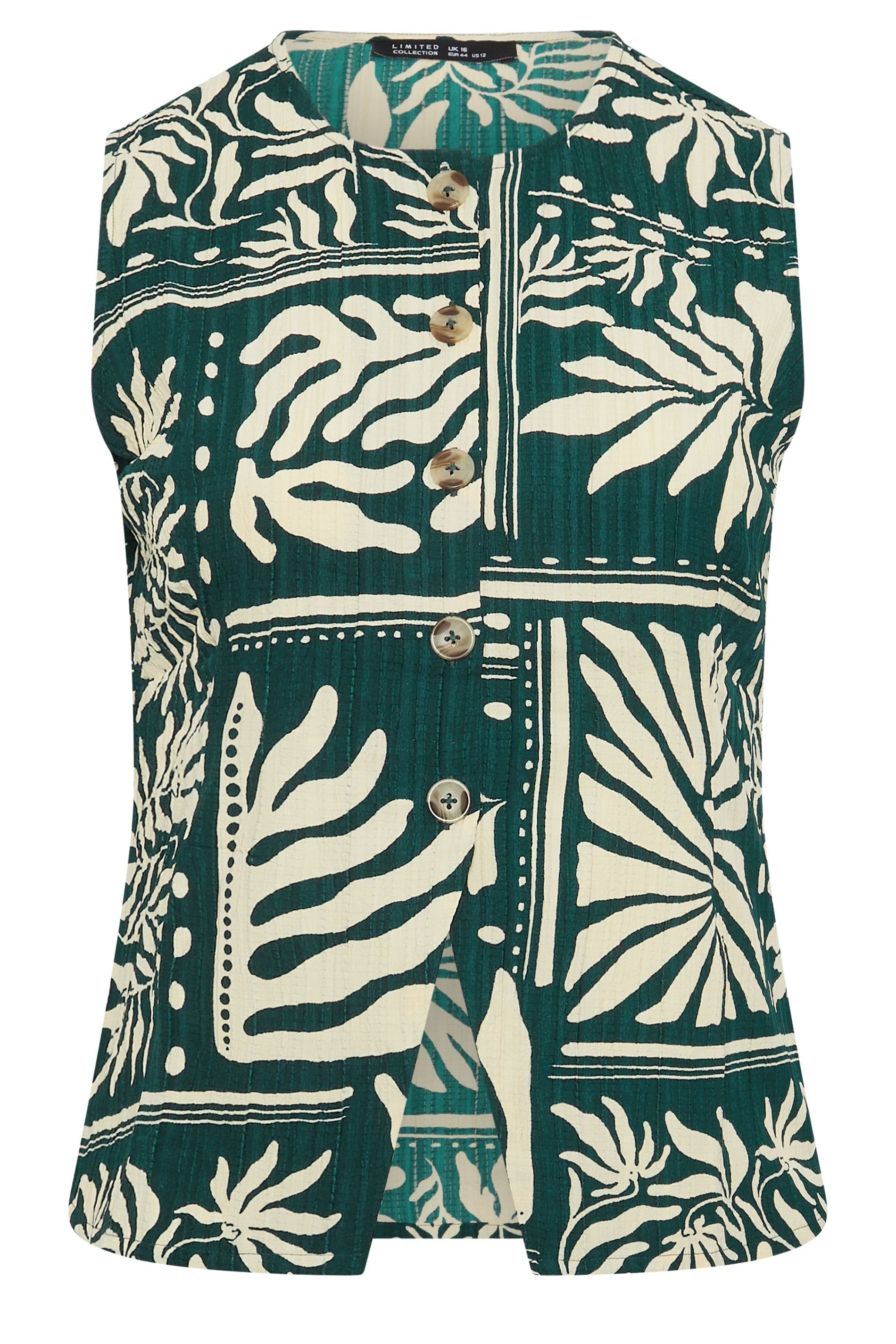 Yours Palm Leaf Waistcoat